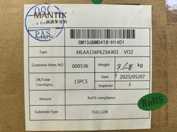 MLAA156FK23AX01 V00/V01/V02 - 图片 9